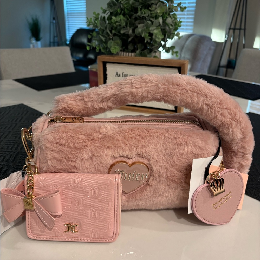 Juicy Couture Warm Up Barrel Shoulder Bag & Wallet